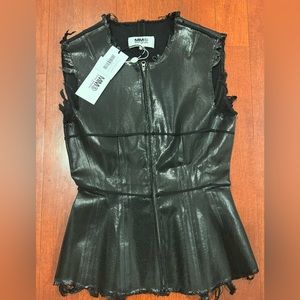 MM6 Maison Margiela Leather Top/Vest